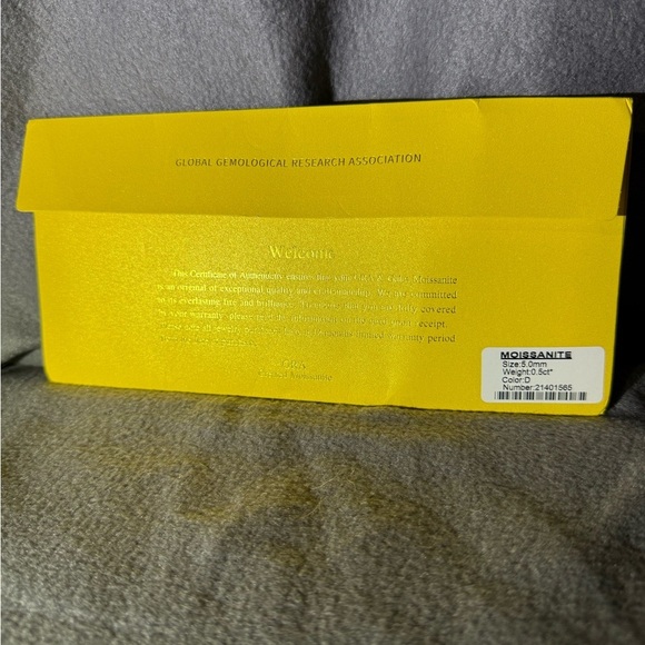 Adjustable Moissanite Ring 0.5 ct D Color Cushion Cut‎ – GRA Certified w/ Box - Picture 11 of 16